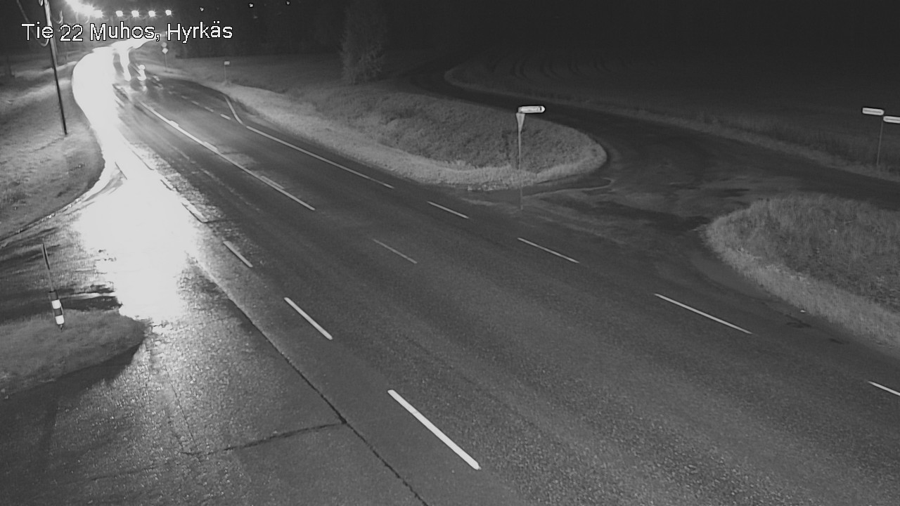 Weather Camera Image Road 22 Muhos, Hyrkäs, Muhos, Pohjois-Pohjanmaa