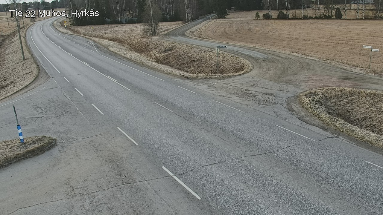 Weather Camera Image Road 22 Muhos, Hyrkäs, Muhos, Pohjois-Pohjanmaa