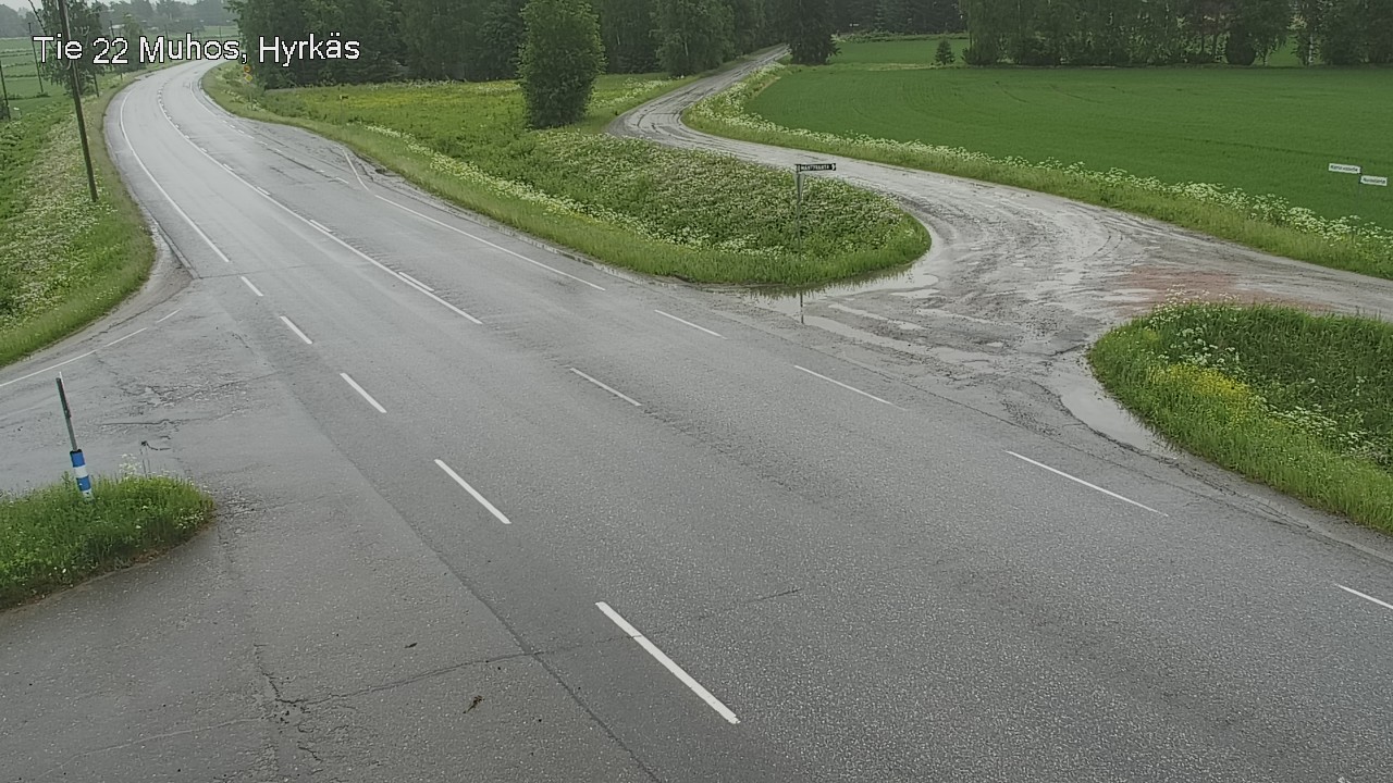 Kelikamerat Kuva Tie 22 Muhos, Hyrkäs, Muhos, Pohjois-Pohjanmaa