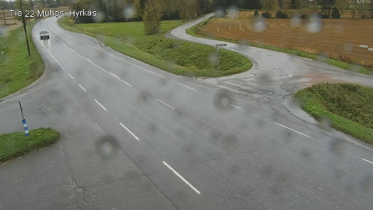 Weather Camera Image Väg 22 Muhos, Hyrkäs, Muhos, Pohjois-Pohjanmaa