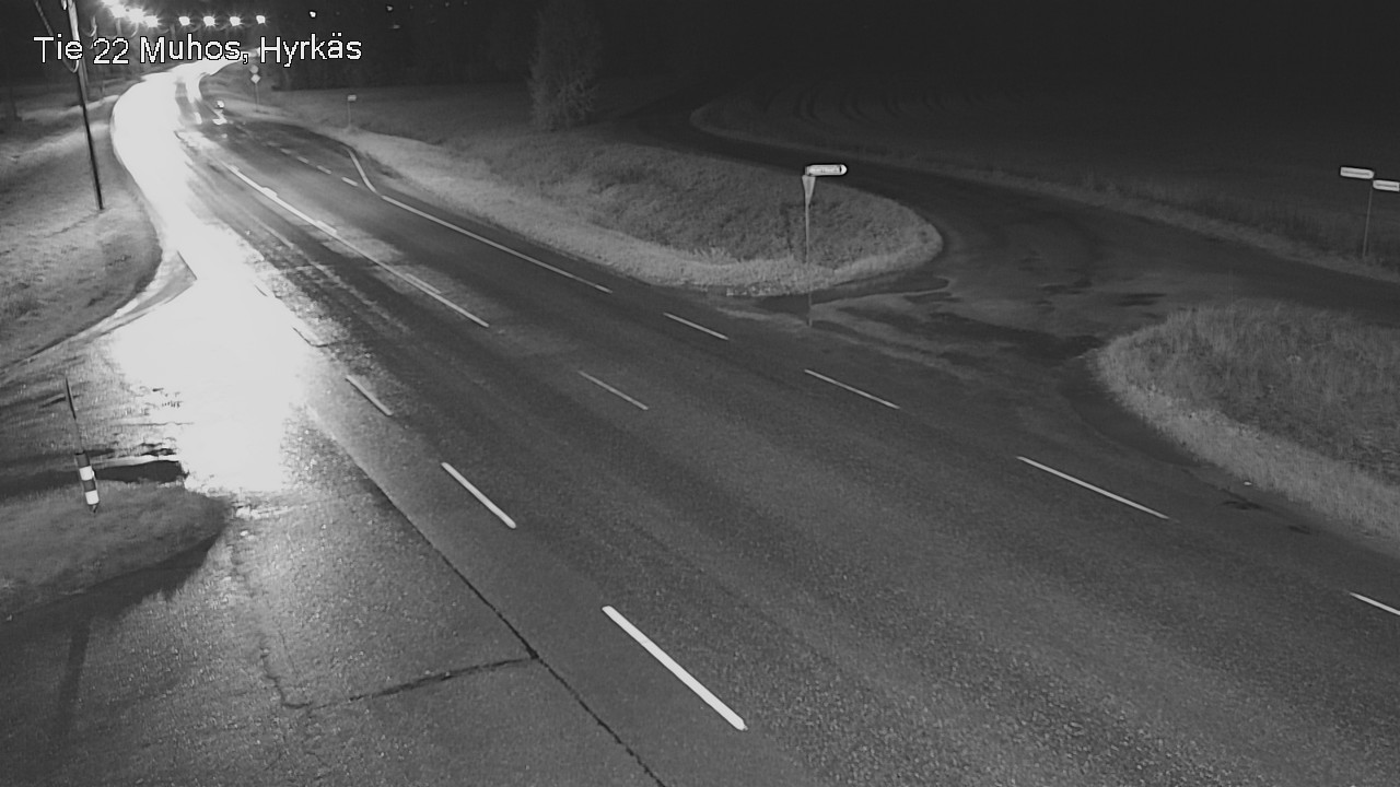 Weather Camera Image Road 22 Muhos, Hyrkäs, Muhos, Pohjois-Pohjanmaa