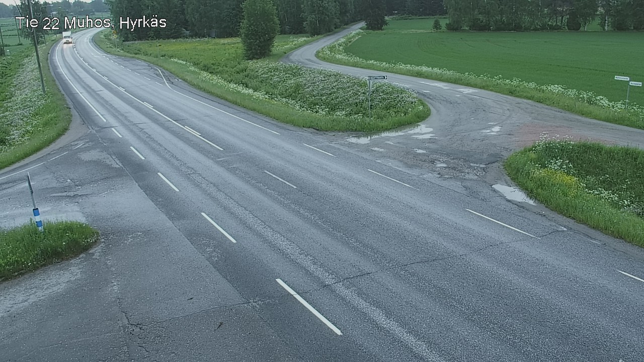 Kelikamerat Kuva Tie 22 Muhos, Hyrkäs, Muhos, Pohjois-Pohjanmaa