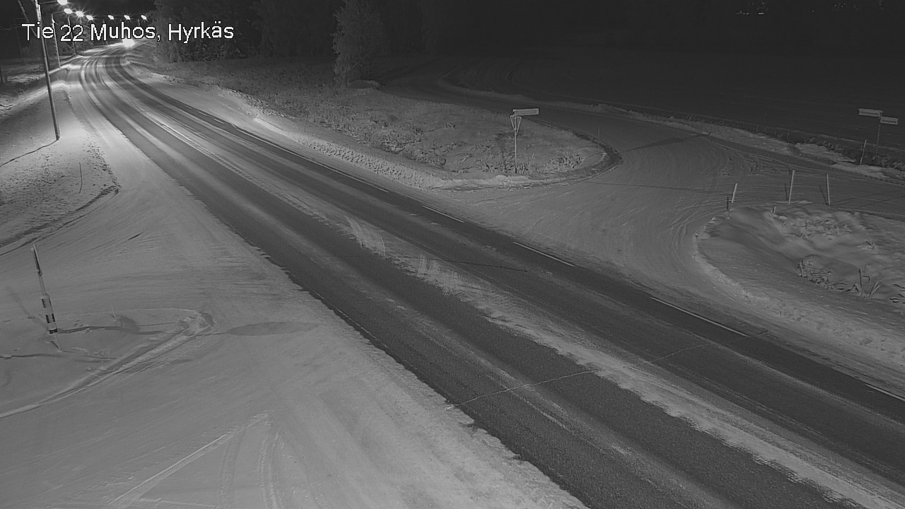 Weather Camera Image Road 22 Muhos, Hyrkäs, Muhos, Pohjois-Pohjanmaa