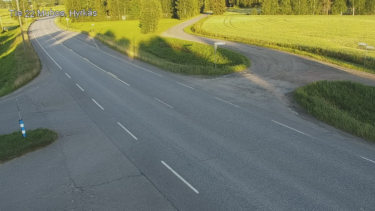 Kelikamerat Kuva Tie 22 Muhos, Hyrkäs, Muhos, Pohjois-Pohjanmaa