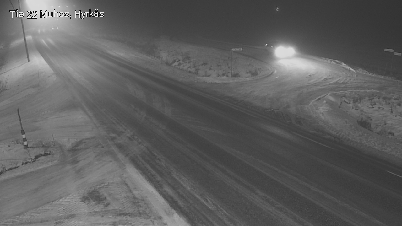 Weather Camera Image Road 22 Muhos, Hyrkäs, Muhos, Pohjois-Pohjanmaa
