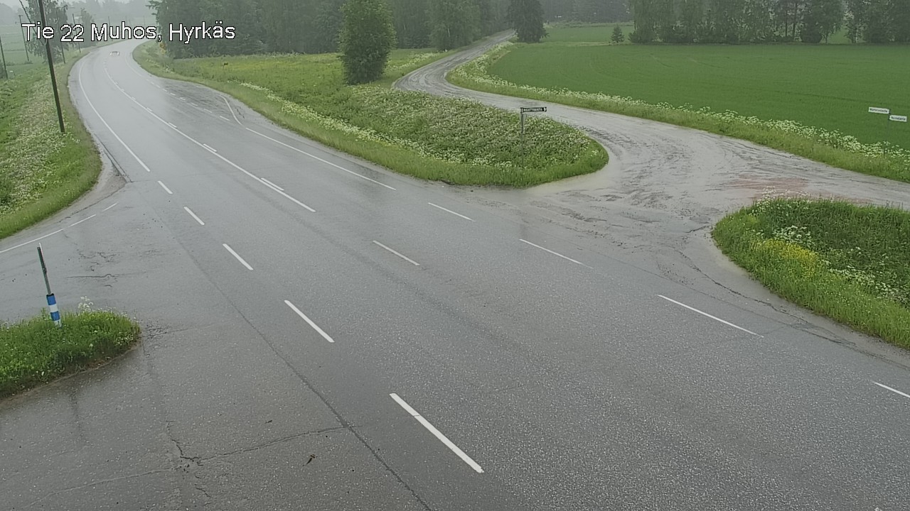 Kelikamerat Kuva Tie 22 Muhos, Hyrkäs, Muhos, Pohjois-Pohjanmaa