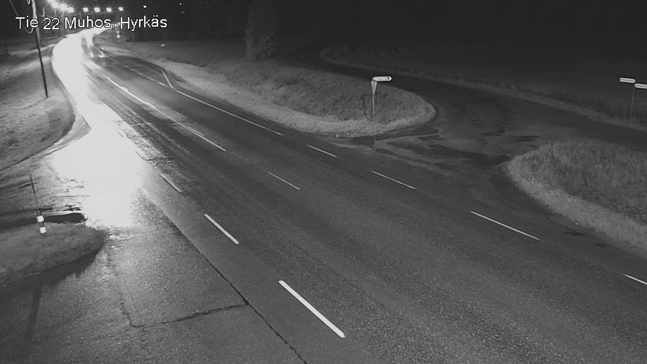 Weather Camera Image Road 22 Muhos, Hyrkäs, Muhos, Pohjois-Pohjanmaa