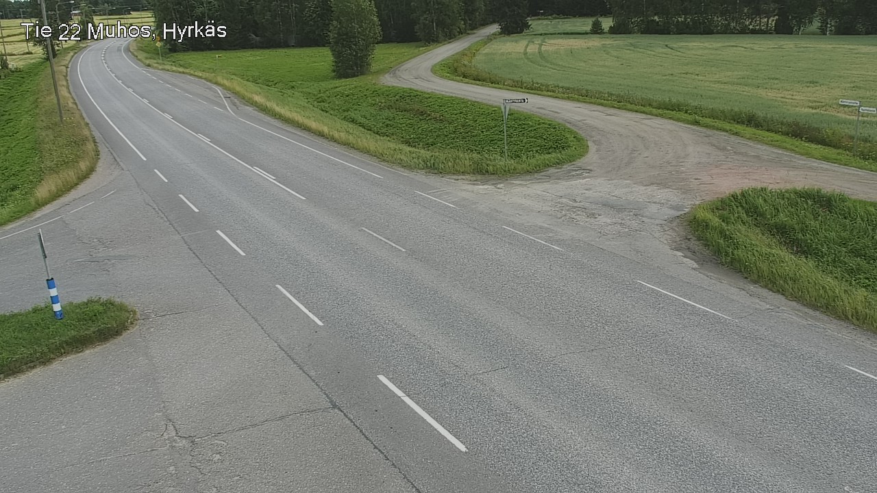 Kelikamerat Kuva Tie 22 Muhos, Hyrkäs, Muhos, Pohjois-Pohjanmaa