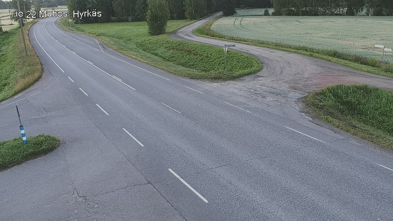 Kelikamerat Kuva Tie 22 Muhos, Hyrkäs, Muhos, Pohjois-Pohjanmaa