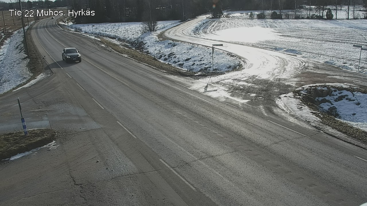 Weather Camera Image Road 22 Muhos, Hyrkäs, Muhos, Pohjois-Pohjanmaa