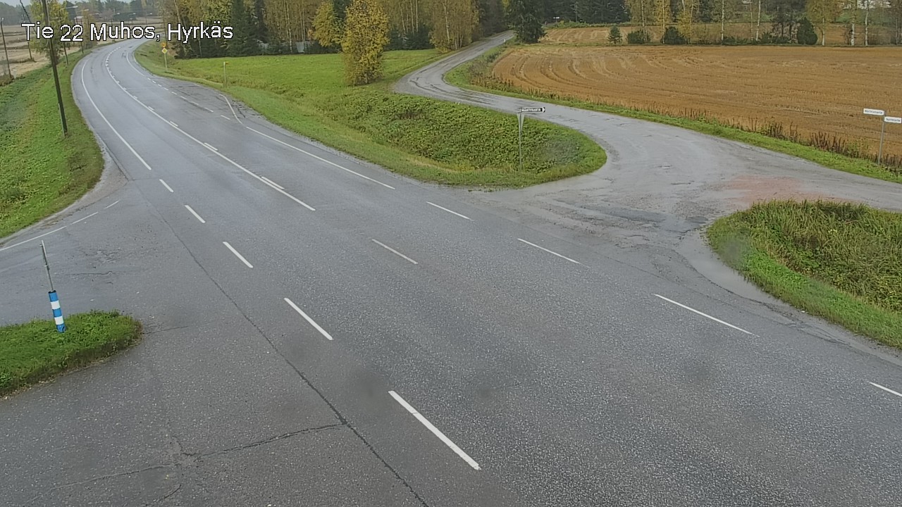 Weather Camera Image Road 22 Muhos, Hyrkäs, Muhos, Pohjois-Pohjanmaa