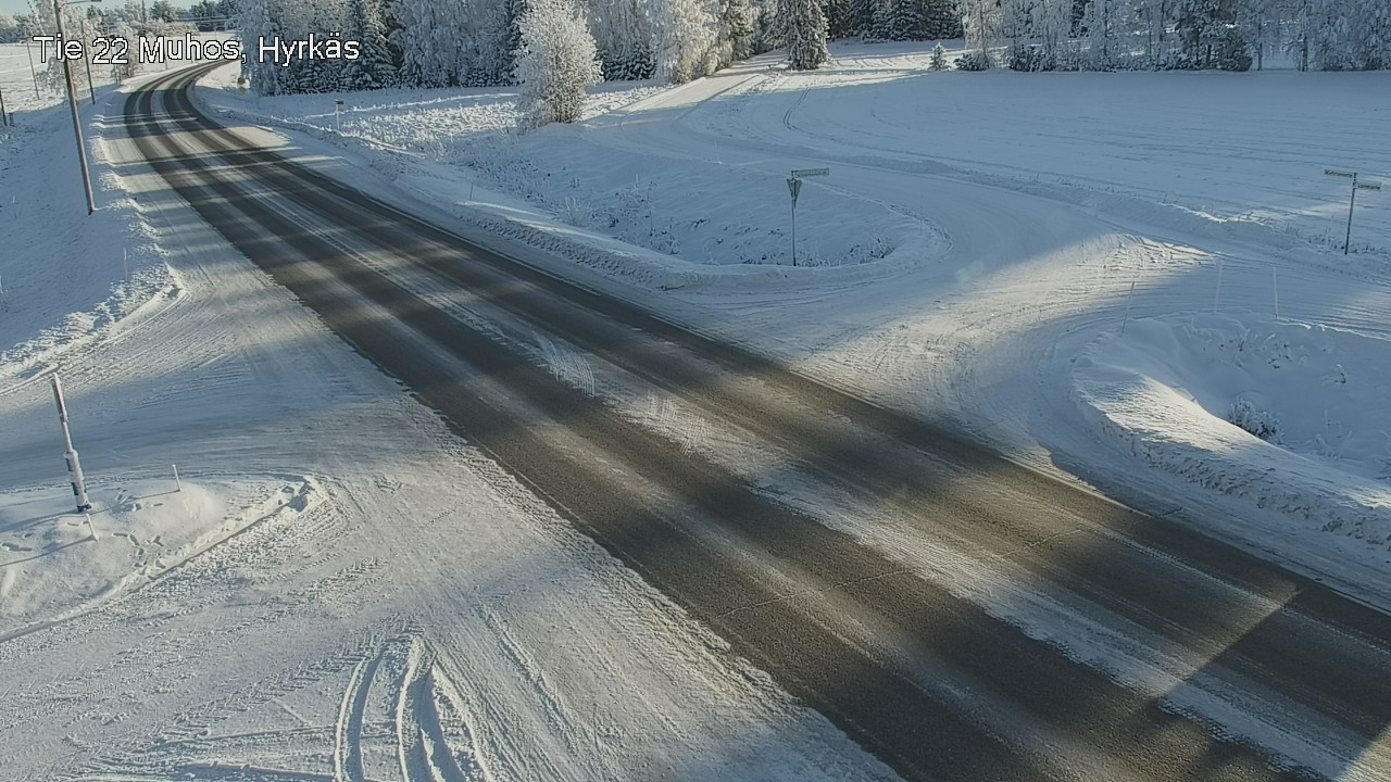 Weather Camera Image Road 22 Muhos, Hyrkäs, Muhos, Pohjois-Pohjanmaa