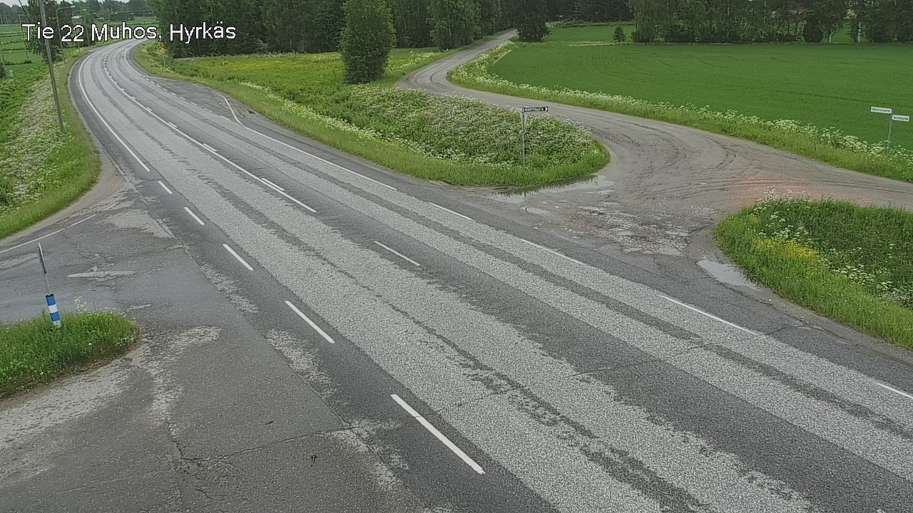 Kelikamerat Kuva Tie 22 Muhos, Hyrkäs, Muhos, Pohjois-Pohjanmaa