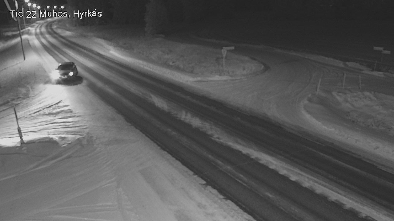 Weather Camera Image Väg 22 Muhos, Hyrkäs, Muhos, Pohjois-Pohjanmaa