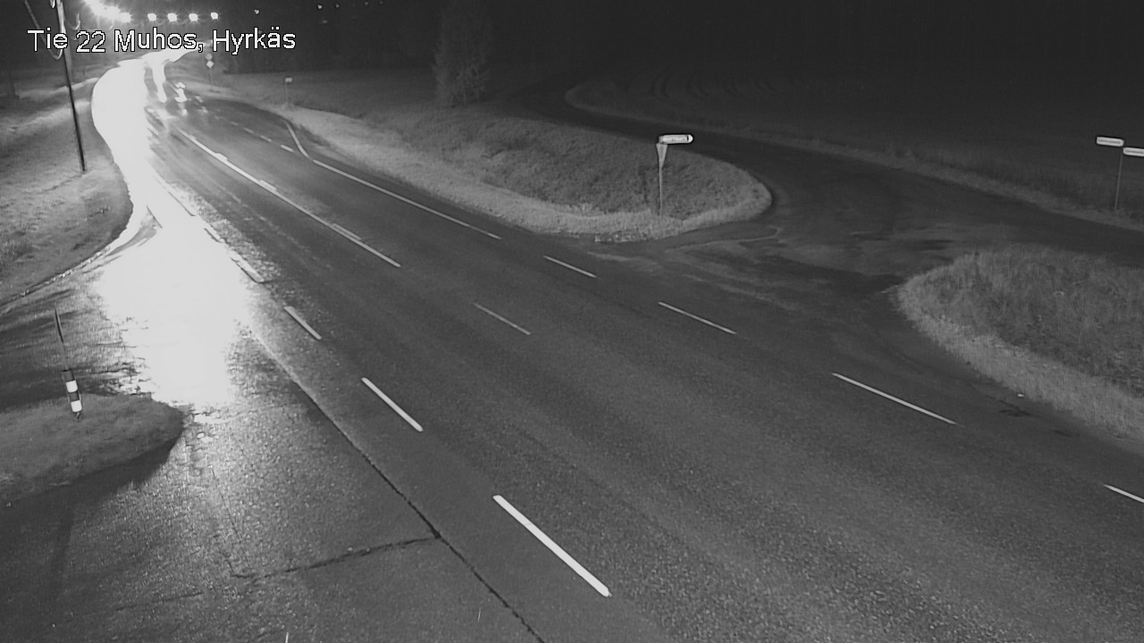 Weather Camera Image Road 22 Muhos, Hyrkäs, Muhos, Pohjois-Pohjanmaa