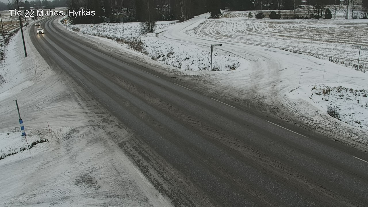 Weather Camera Image Road 22 Muhos, Hyrkäs, Muhos, Pohjois-Pohjanmaa