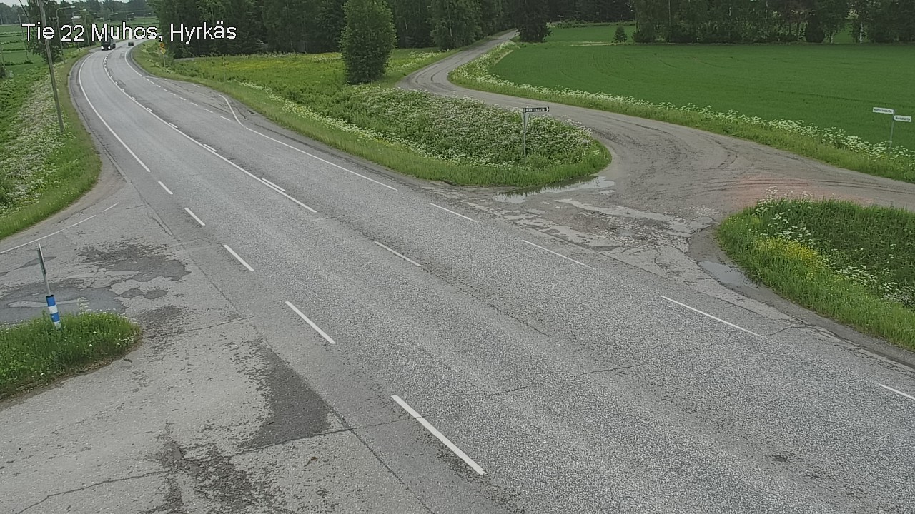 Kelikamerat Kuva Tie 22 Muhos, Hyrkäs, Muhos, Pohjois-Pohjanmaa