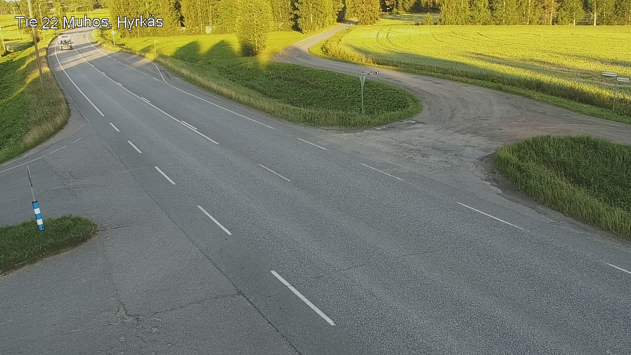 Kelikamerat Kuva Tie 22 Muhos, Hyrkäs, Muhos, Pohjois-Pohjanmaa