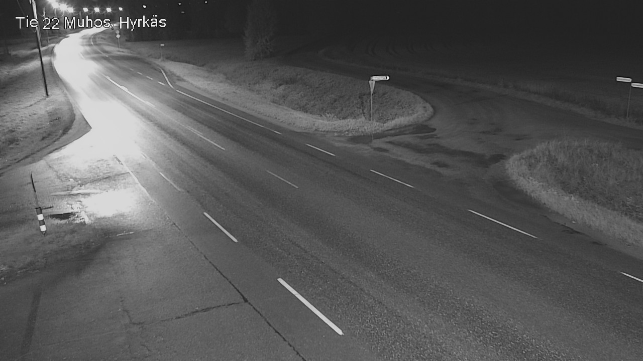 Weather Camera Image Road 22 Muhos, Hyrkäs, Muhos, Pohjois-Pohjanmaa