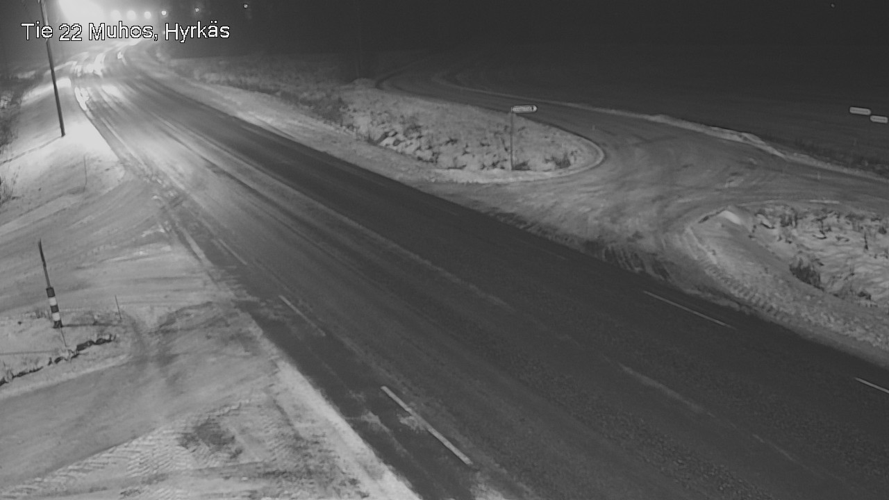 Weather Camera Image Road 22 Muhos, Hyrkäs, Muhos, Pohjois-Pohjanmaa