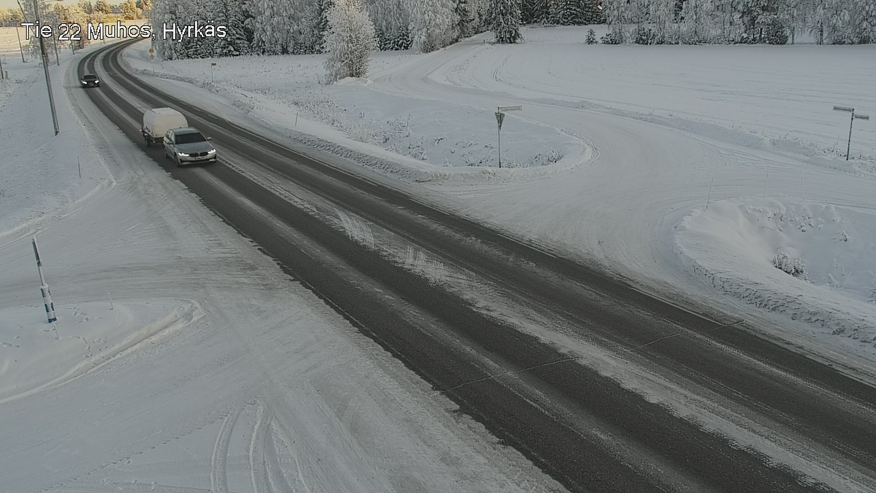 Weather Camera Image Road 22 Muhos, Hyrkäs, Muhos, Pohjois-Pohjanmaa