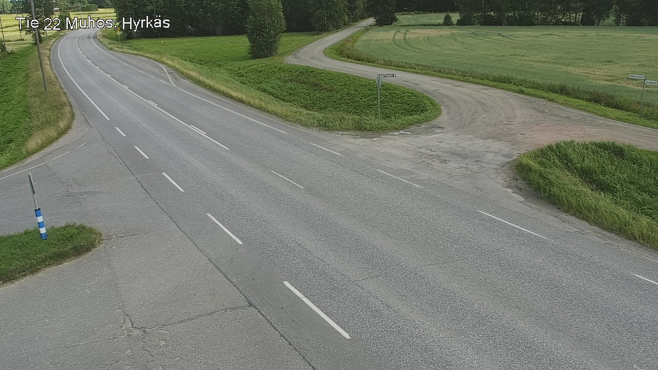 Kelikamerat Kuva Tie 22 Muhos, Hyrkäs, Muhos, Pohjois-Pohjanmaa