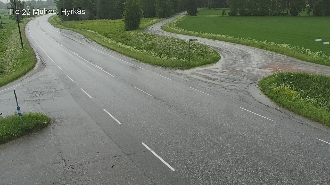 Kelikamerat Kuva Tie 22 Muhos, Hyrkäs, Muhos, Pohjois-Pohjanmaa