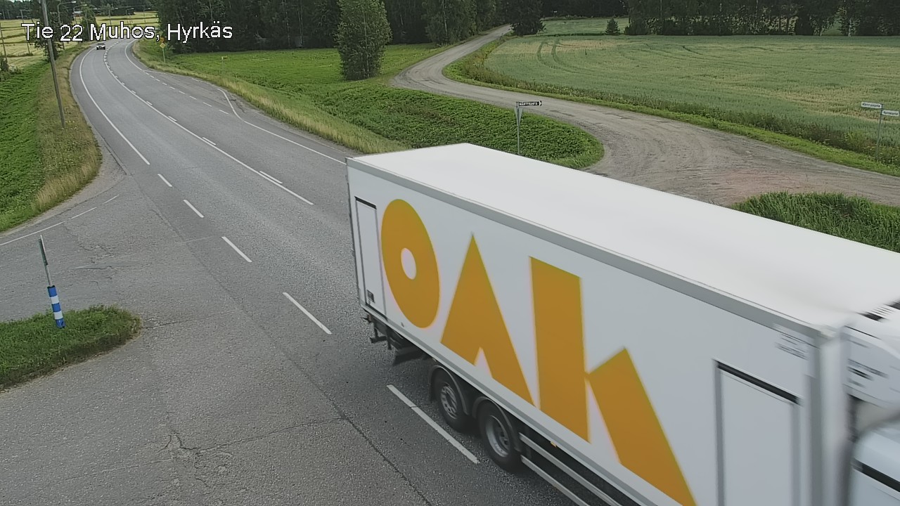Kelikamerat Kuva Tie 22 Muhos, Hyrkäs, Muhos, Pohjois-Pohjanmaa