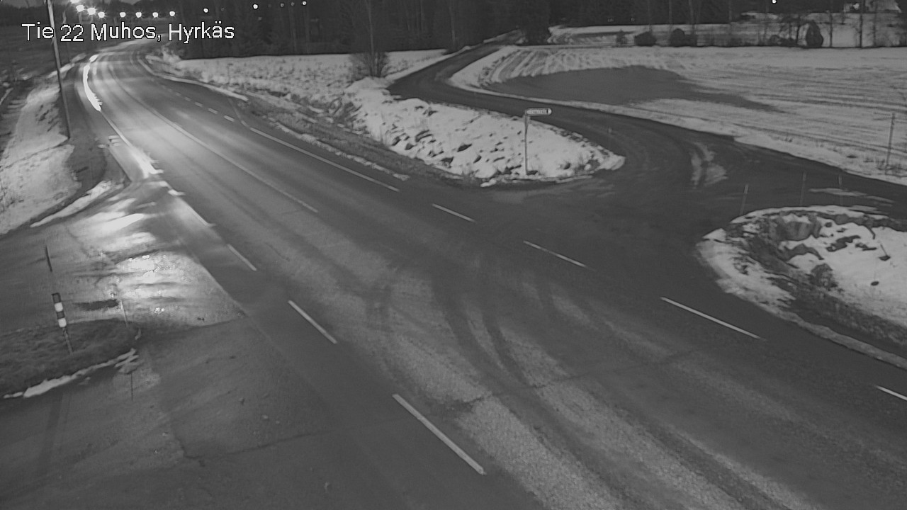 Kelikamerat Kuva Tie 22 Muhos, Hyrkäs, Muhos, Pohjois-Pohjanmaa