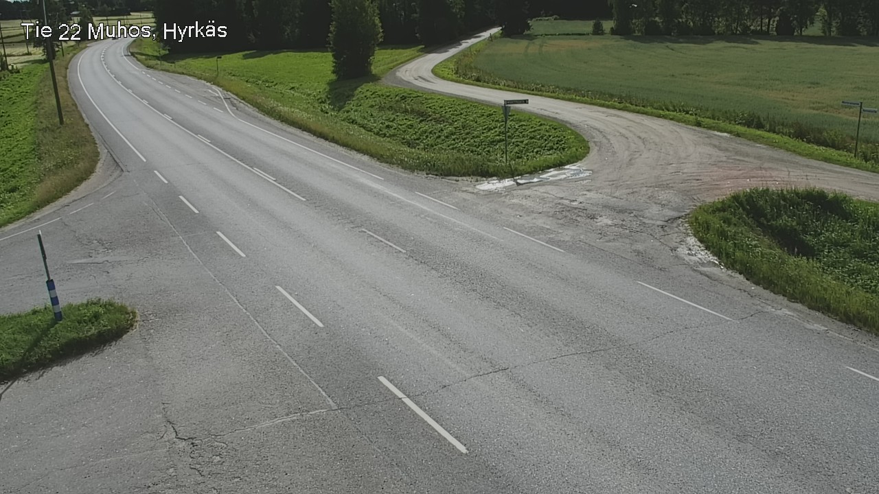 Kelikamerat Kuva Tie 22 Muhos, Hyrkäs, Muhos, Pohjois-Pohjanmaa