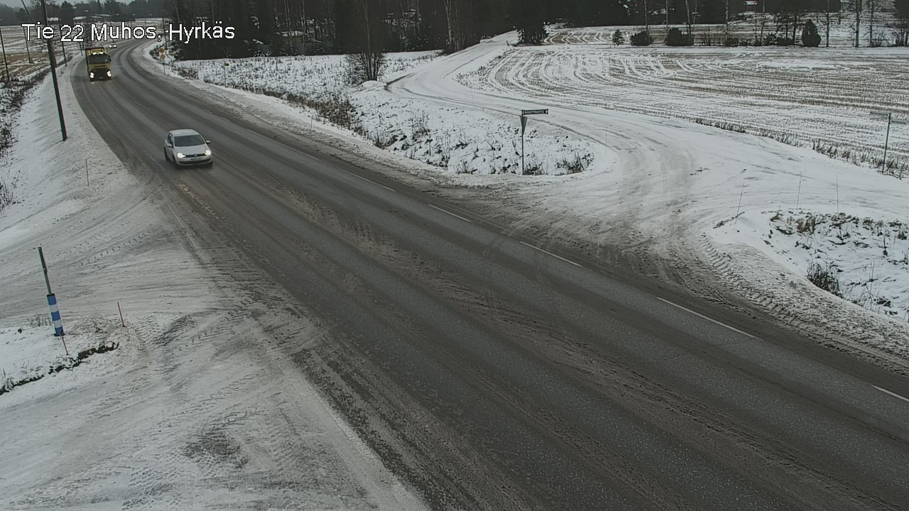 Weather Camera Image Road 22 Muhos, Hyrkäs, Muhos, Pohjois-Pohjanmaa