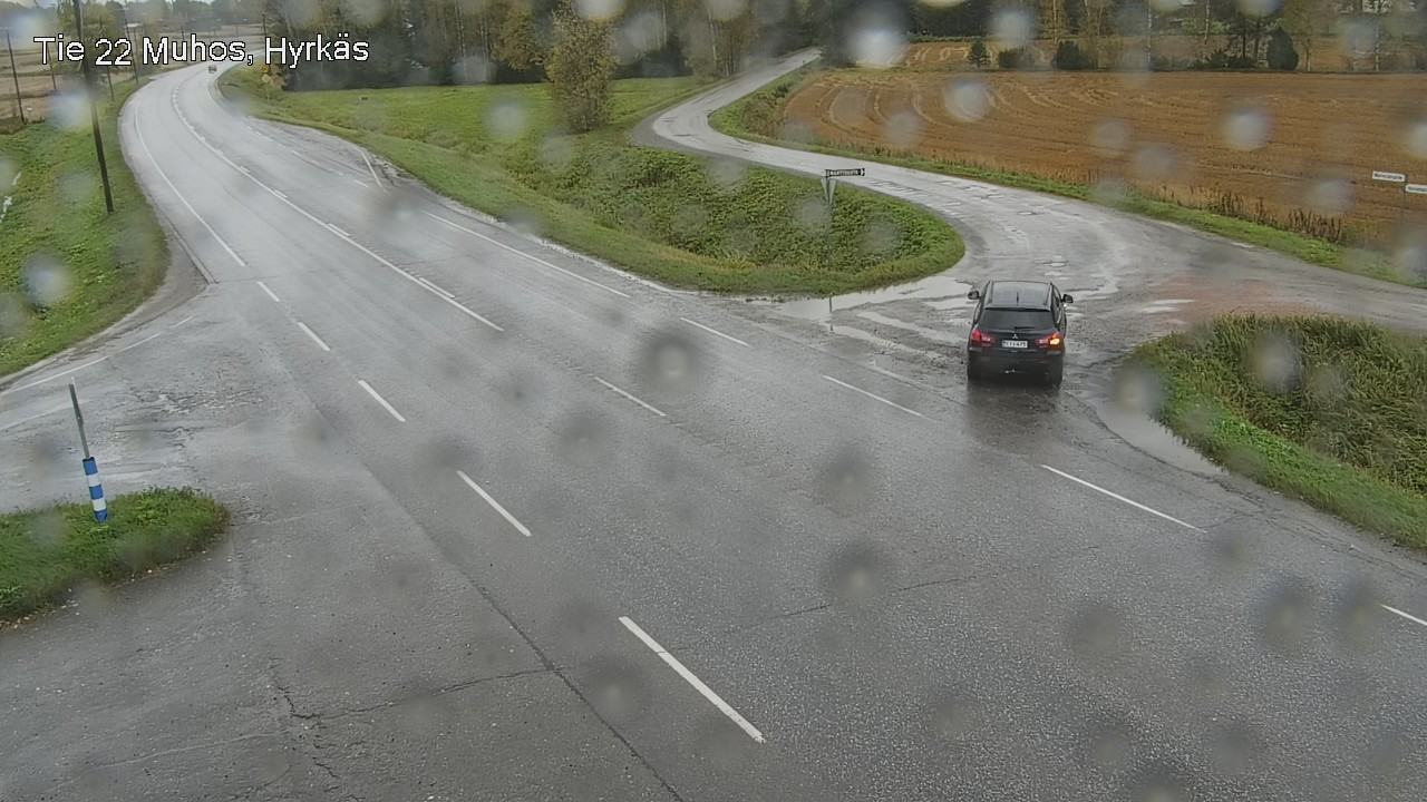 Weather Camera Image Väg 22 Muhos, Hyrkäs, Muhos, Pohjois-Pohjanmaa