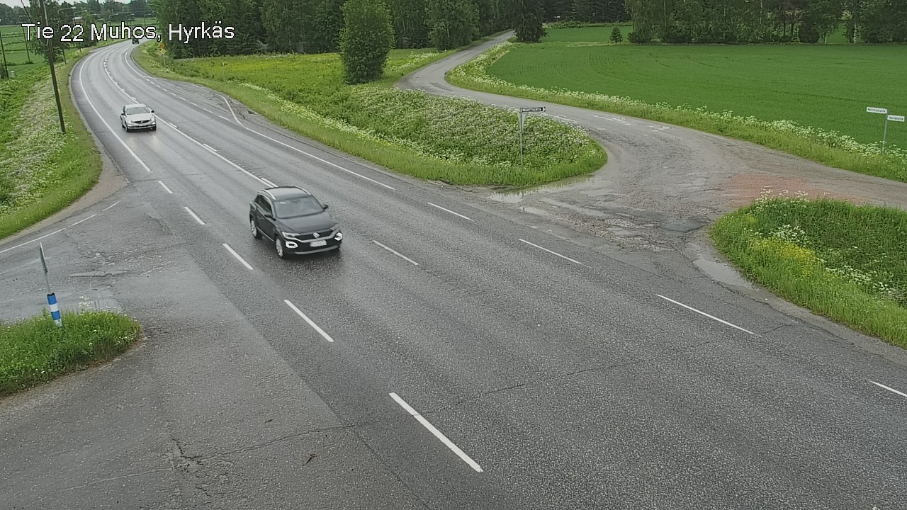Weather Camera Image Road 22 Muhos, Hyrkäs, Muhos, Pohjois-Pohjanmaa