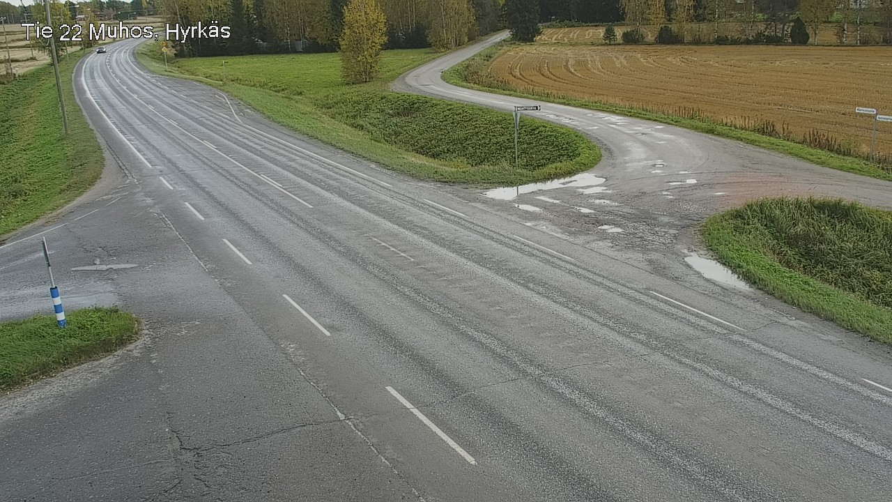 Weather Camera Image Road 22 Muhos, Hyrkäs, Muhos, Pohjois-Pohjanmaa