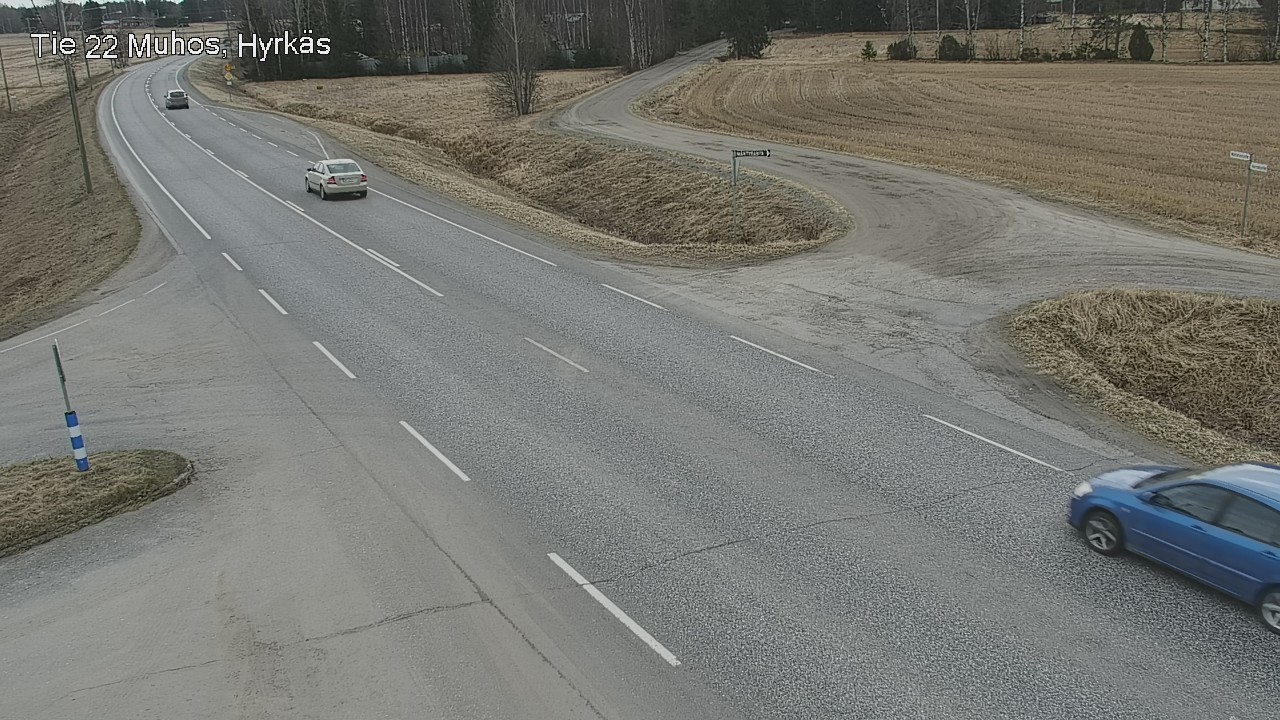 Kelikamerat Kuva Tie 22 Muhos, Hyrkäs, Muhos, Pohjois-Pohjanmaa