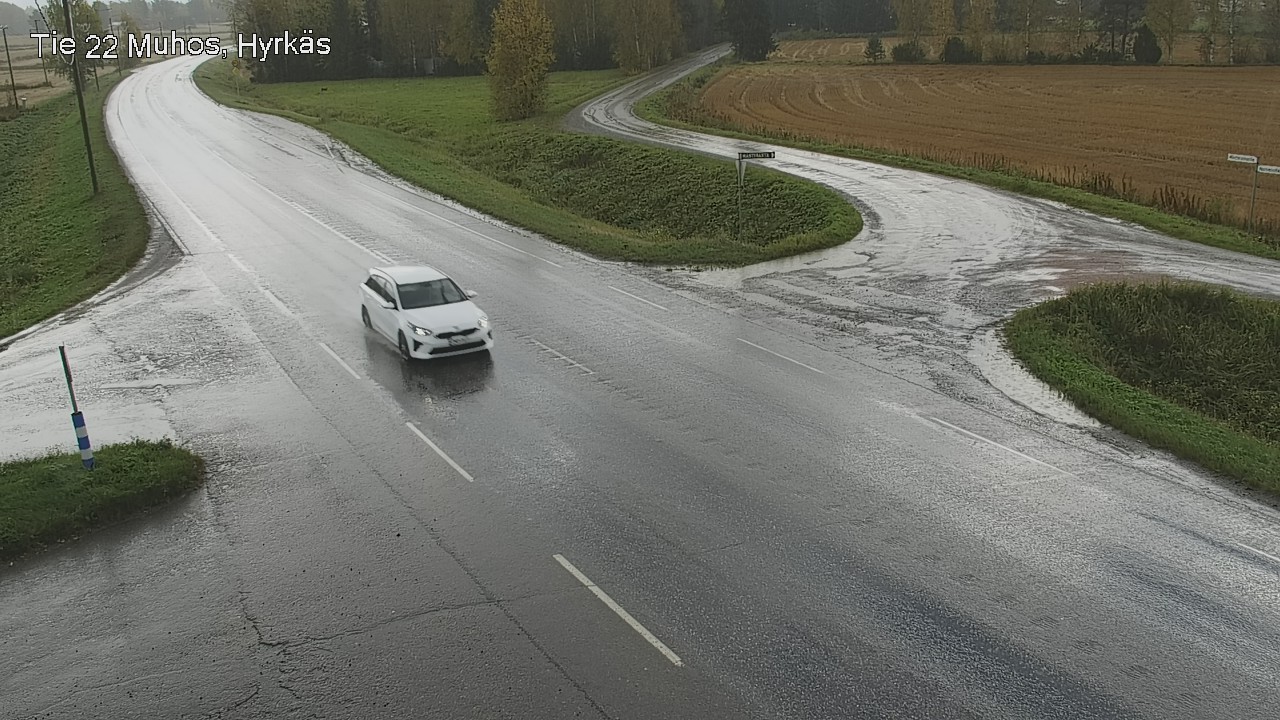 Weather Camera Image Road 22 Muhos, Hyrkäs, Muhos, Pohjois-Pohjanmaa