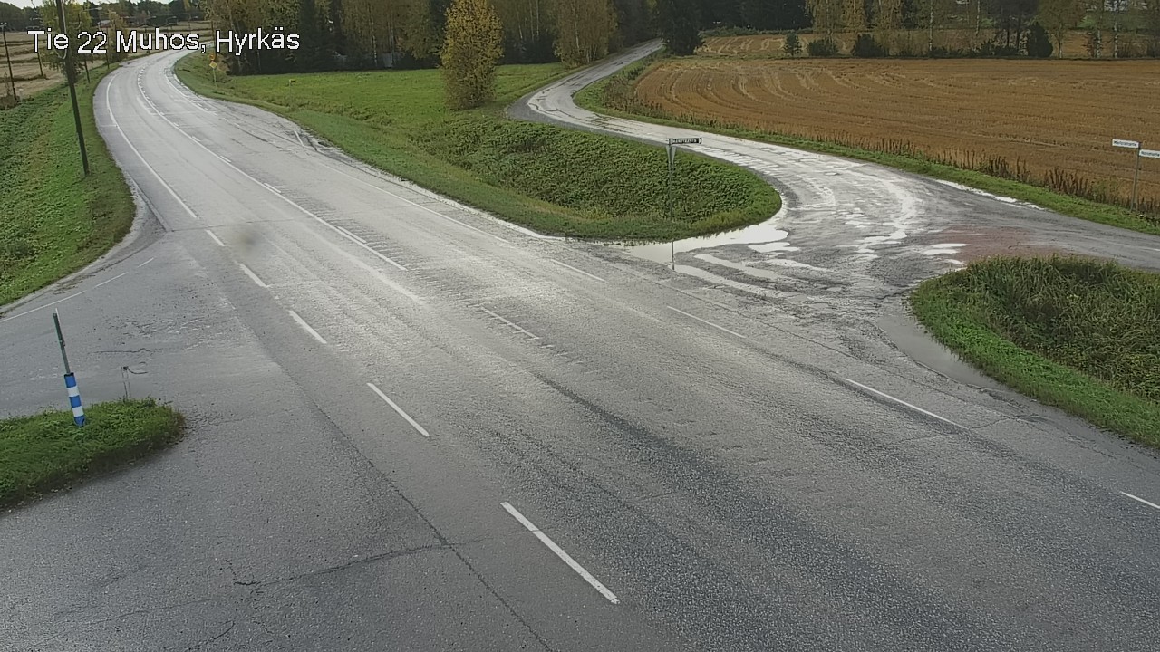Weather Camera Image Road 22 Muhos, Hyrkäs, Muhos, Pohjois-Pohjanmaa