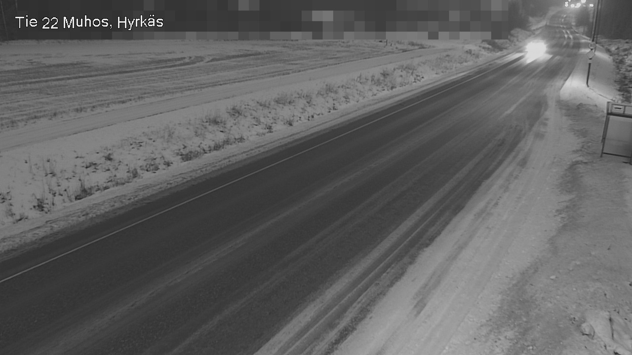 Weather Camera Image Road 22 Muhos, Hyrkäs, Muhos, Pohjois-Pohjanmaa