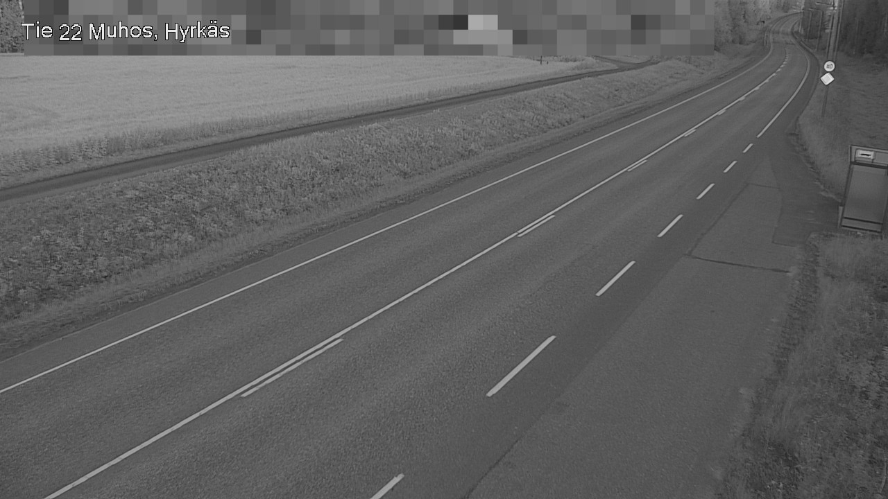 Weather Camera Image Road 22 Muhos, Hyrkäs, Muhos, Pohjois-Pohjanmaa