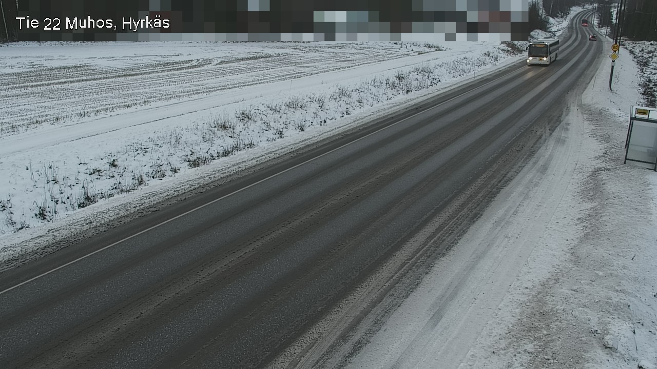 Weather Camera Image Väg 22 Muhos, Hyrkäs, Muhos, Pohjois-Pohjanmaa