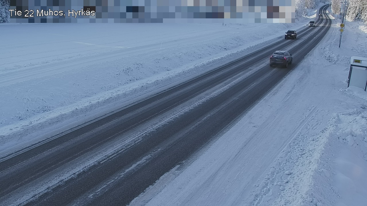 Weather Camera Image Road 22 Muhos, Hyrkäs, Muhos, Pohjois-Pohjanmaa