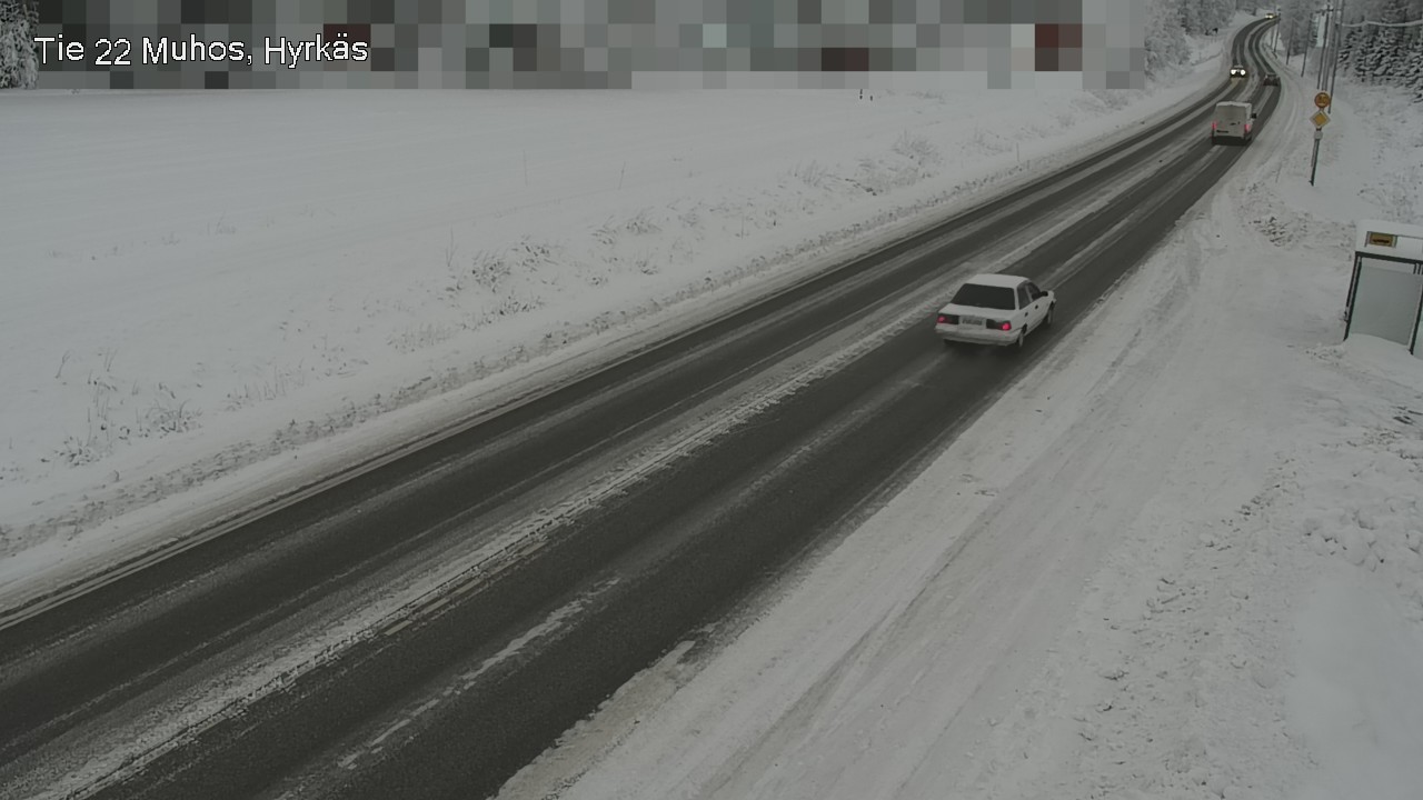 Weather Camera Image Väg 22 Muhos, Hyrkäs, Muhos, Pohjois-Pohjanmaa