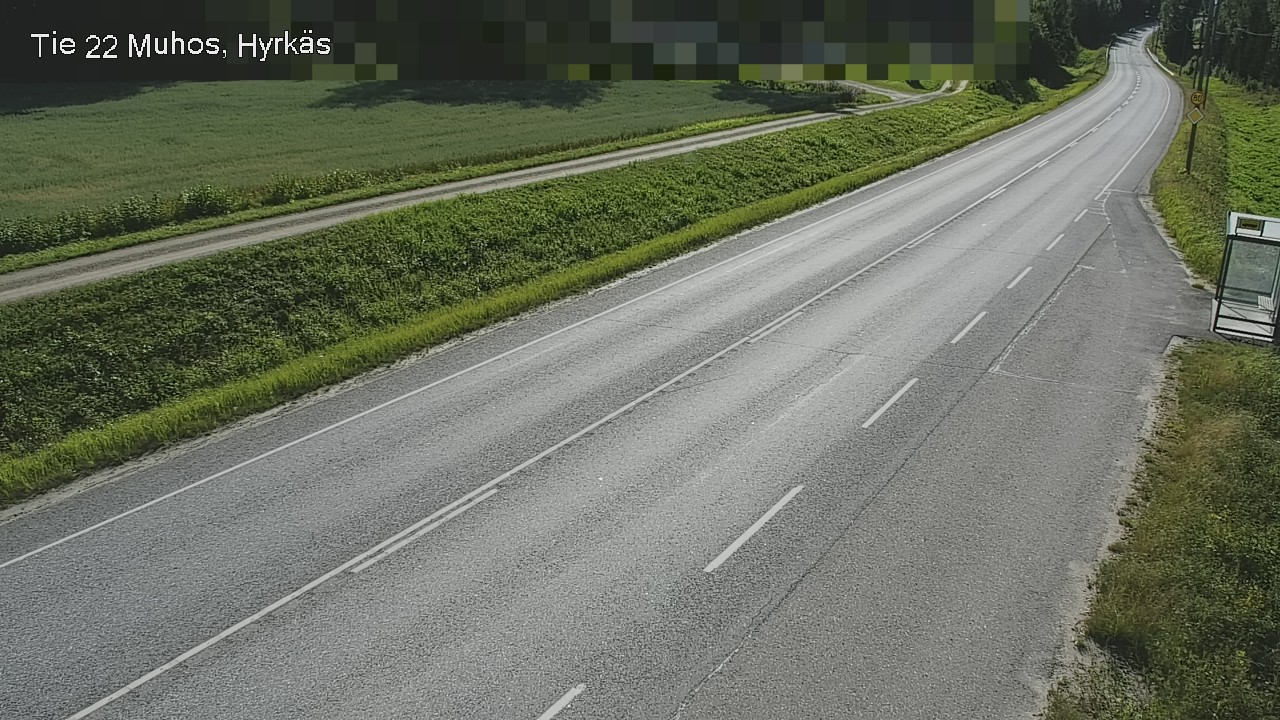 Weather Camera Image Road 22 Muhos, Hyrkäs, Muhos, Pohjois-Pohjanmaa
