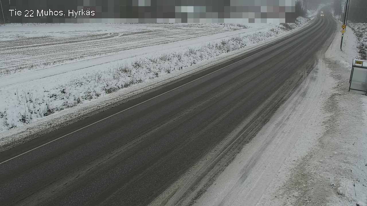 Weather Camera Image Road 22 Muhos, Hyrkäs, Muhos, Pohjois-Pohjanmaa