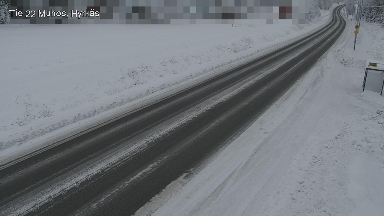 Weather Camera Image Väg 22 Muhos, Hyrkäs, Muhos, Pohjois-Pohjanmaa