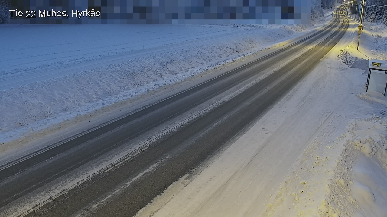 Weather Camera Image Road 22 Muhos, Hyrkäs, Muhos, Pohjois-Pohjanmaa