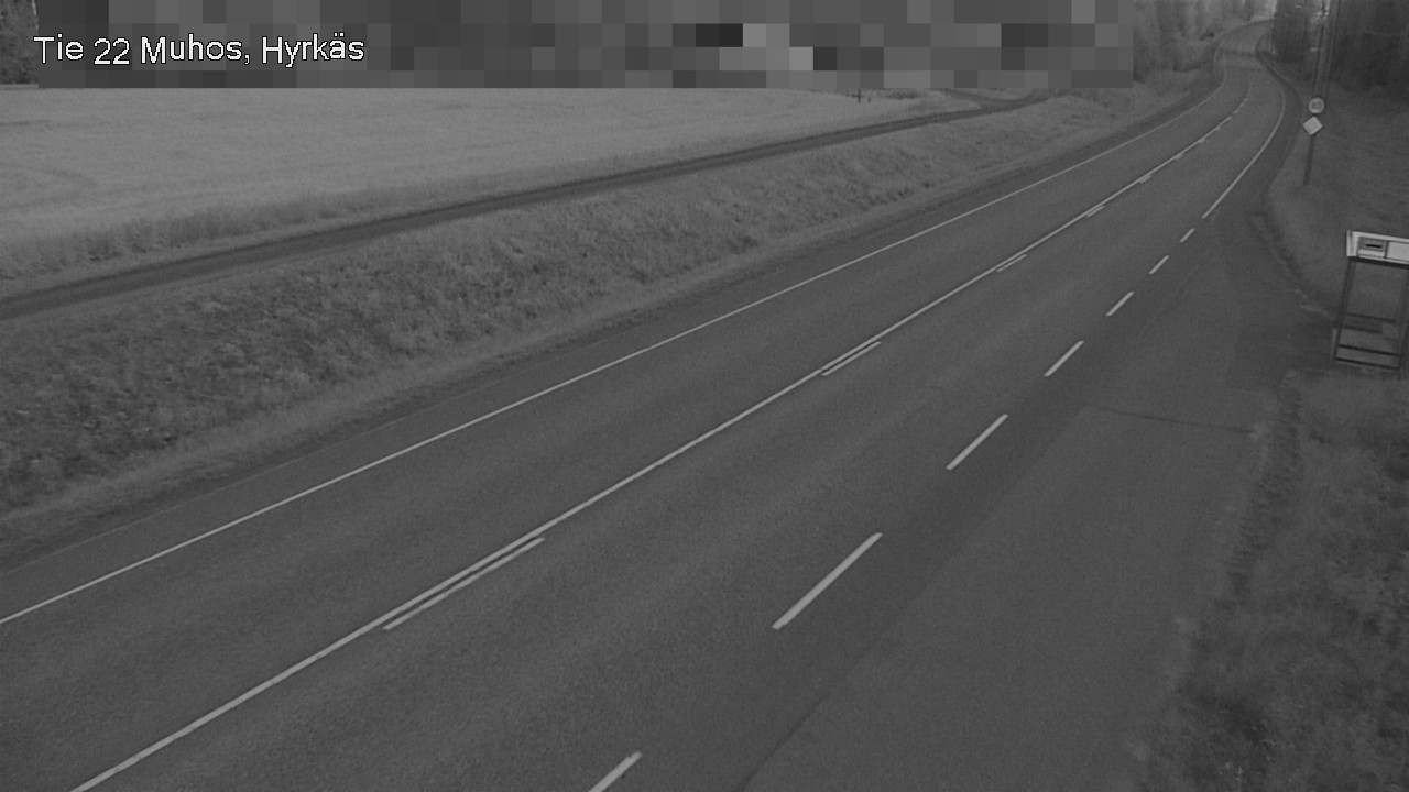 Weather Camera Image Road 22 Muhos, Hyrkäs, Muhos, Pohjois-Pohjanmaa