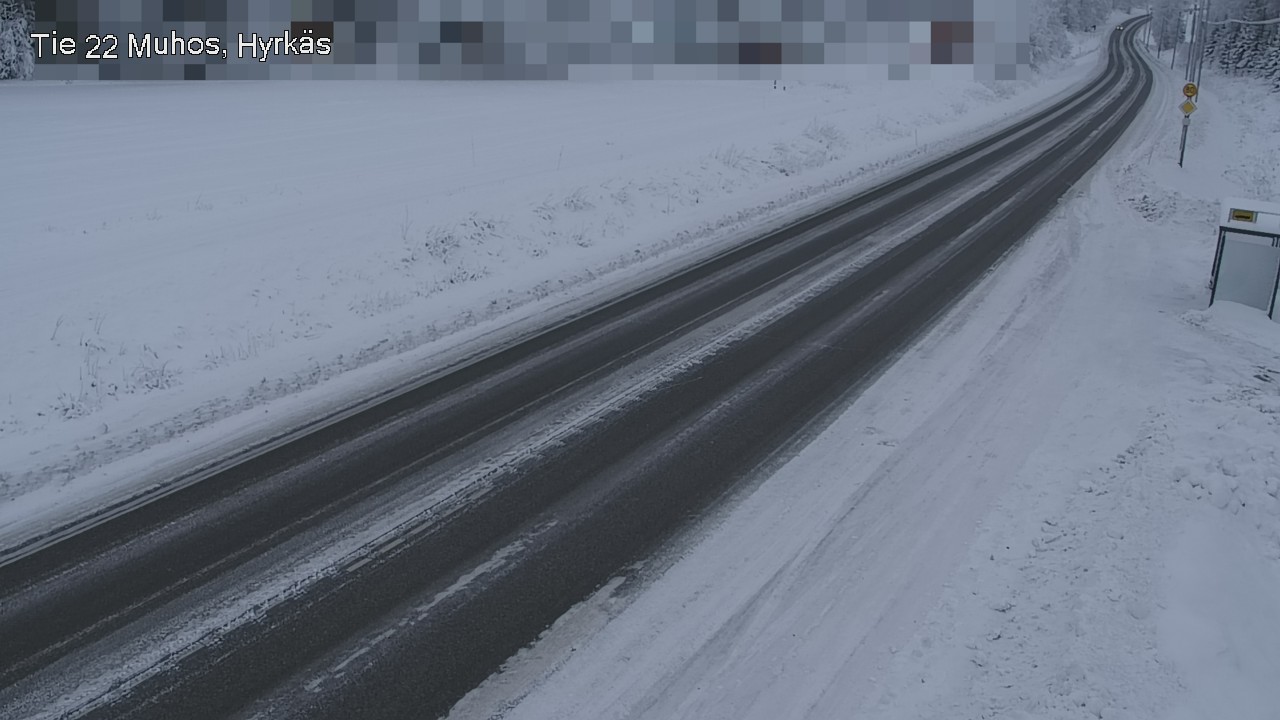 Weather Camera Image Väg 22 Muhos, Hyrkäs, Muhos, Pohjois-Pohjanmaa
