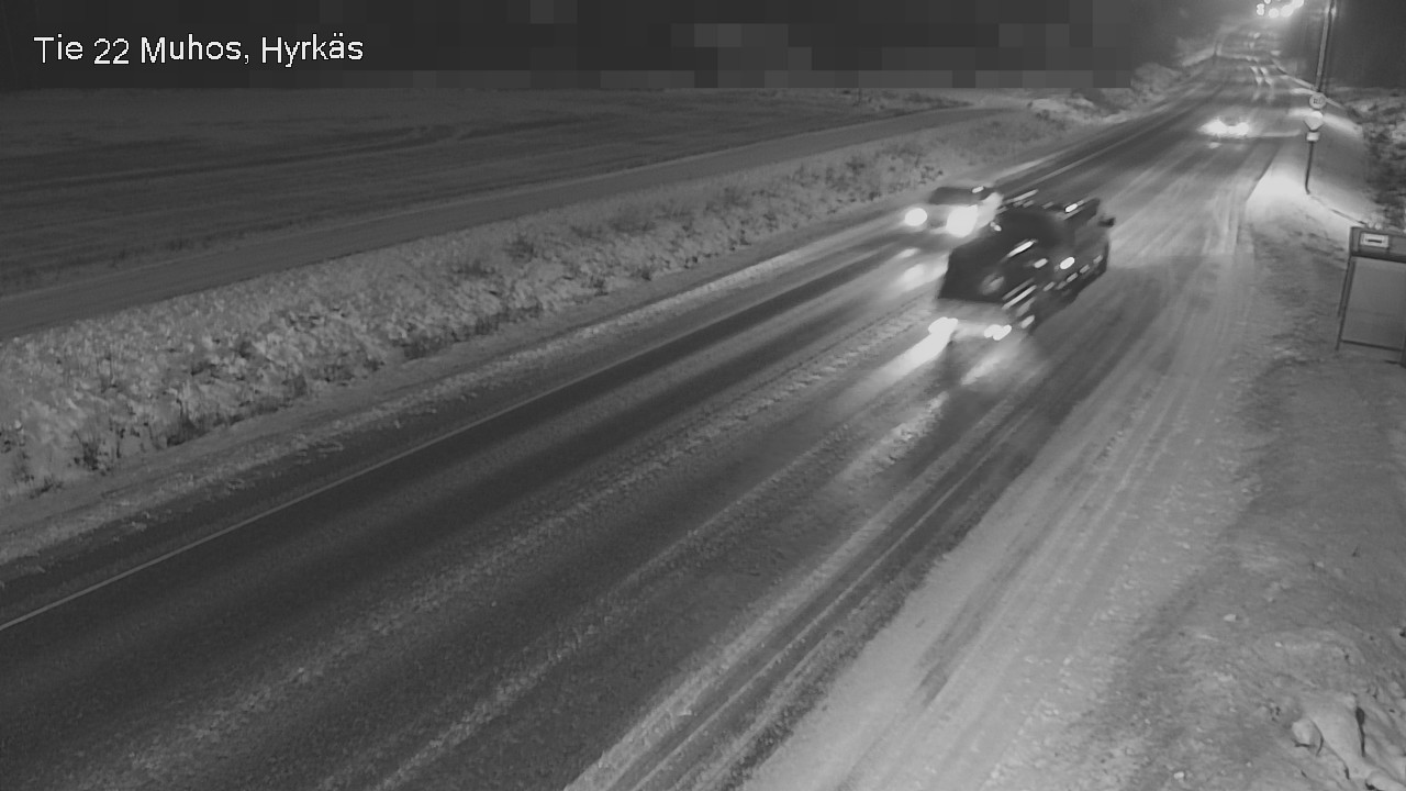 Weather Camera Image Road 22 Muhos, Hyrkäs, Muhos, Pohjois-Pohjanmaa