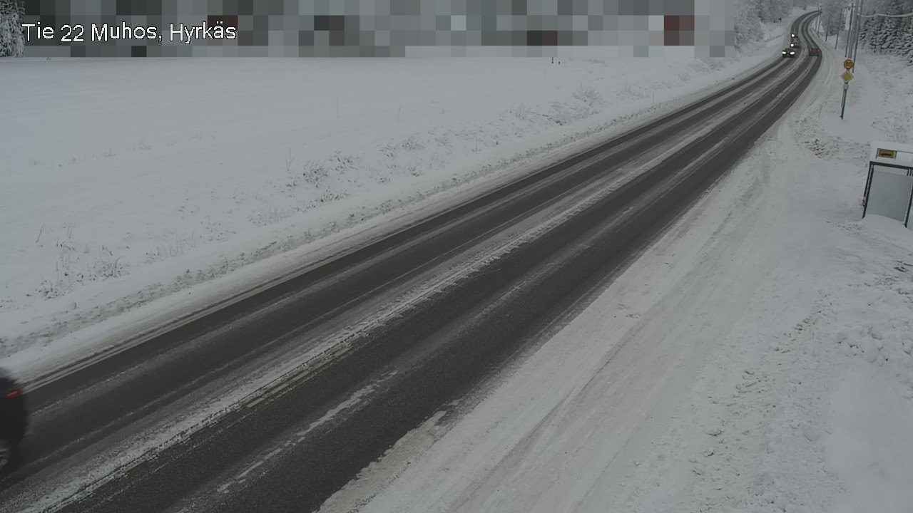 Weather Camera Image Väg 22 Muhos, Hyrkäs, Muhos, Pohjois-Pohjanmaa